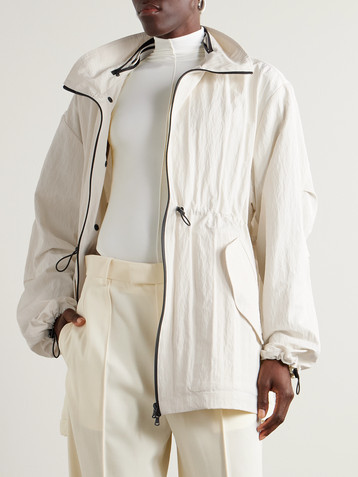 Wardrobe.NYC Crinkled-shell jacket