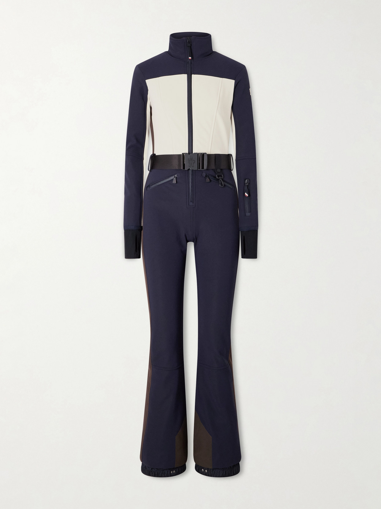 Moncler Belted Ski Suit In Multi