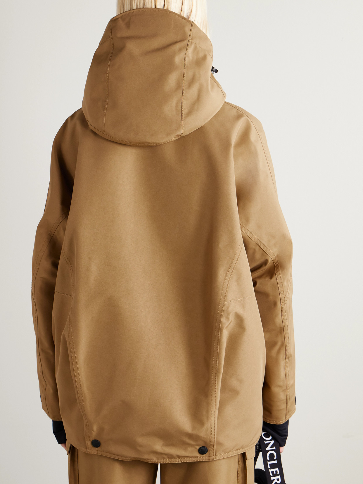 Moncler Bwindi Hooded Gore-tex 2l Ski Jacket In Brown