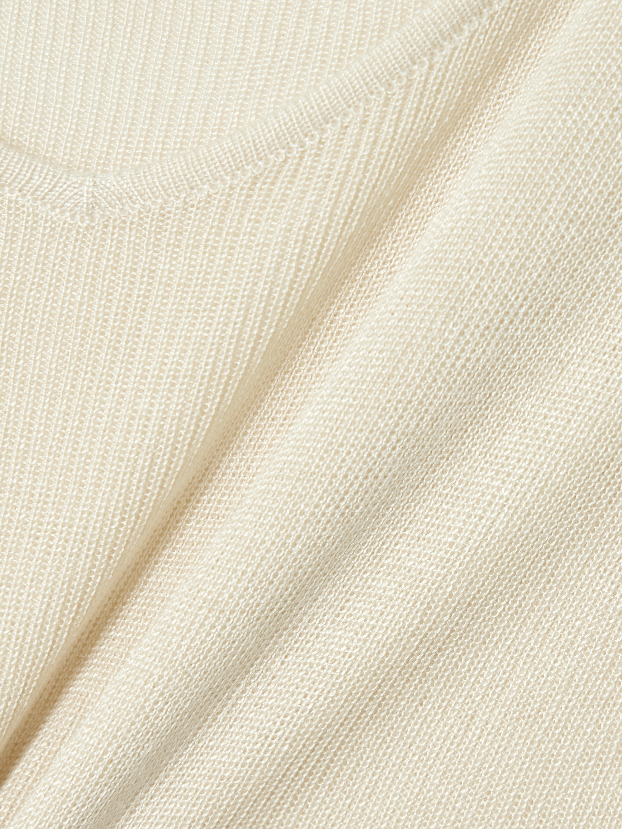Ribbed-Knit T-Shirt