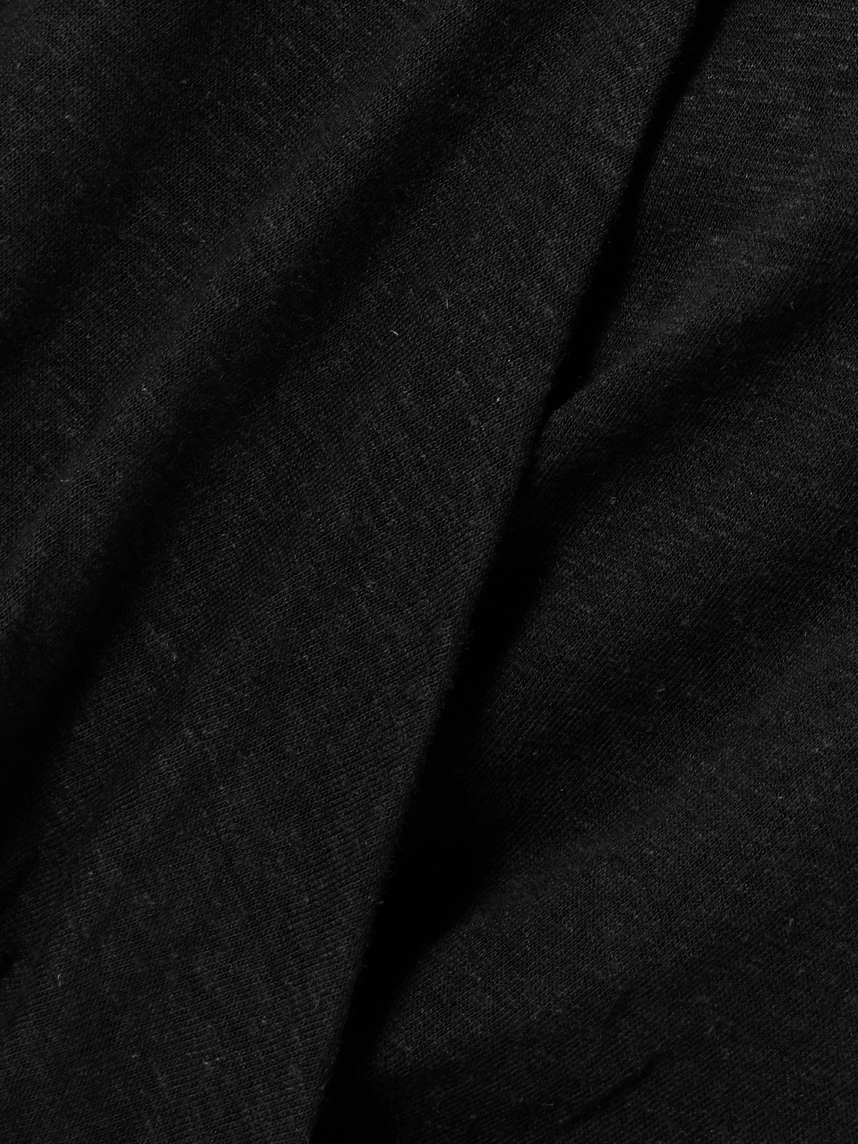 Slub Linen And Lyocell-Blend Jersey Wrap-Effect Top