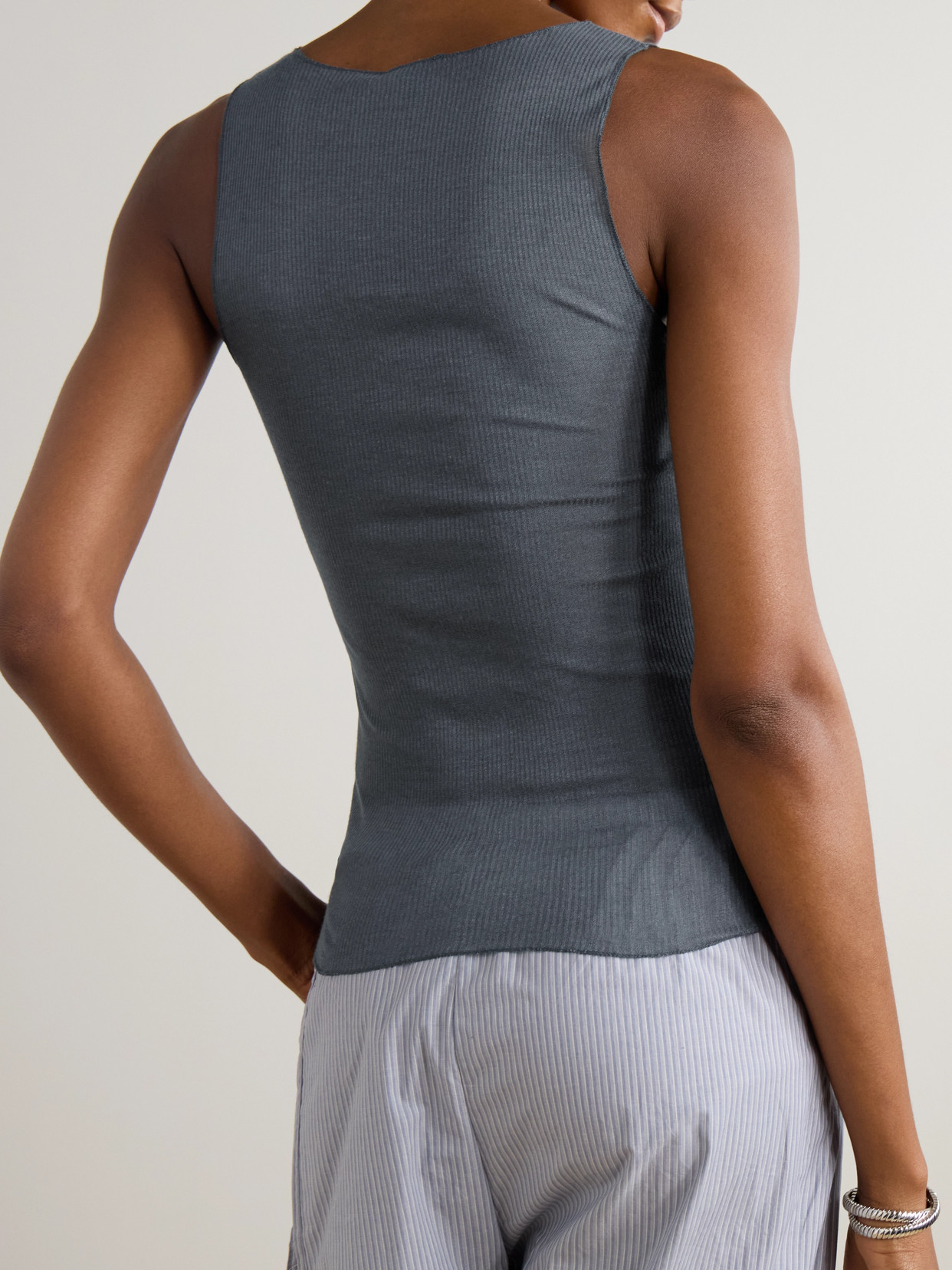 Ribbed-Knit Tank