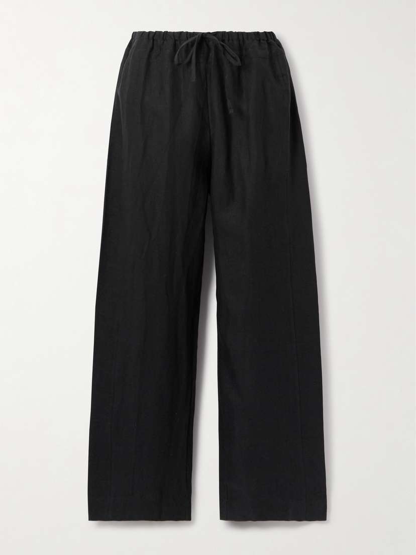 Deiji Studios Linen Straight-leg Pants