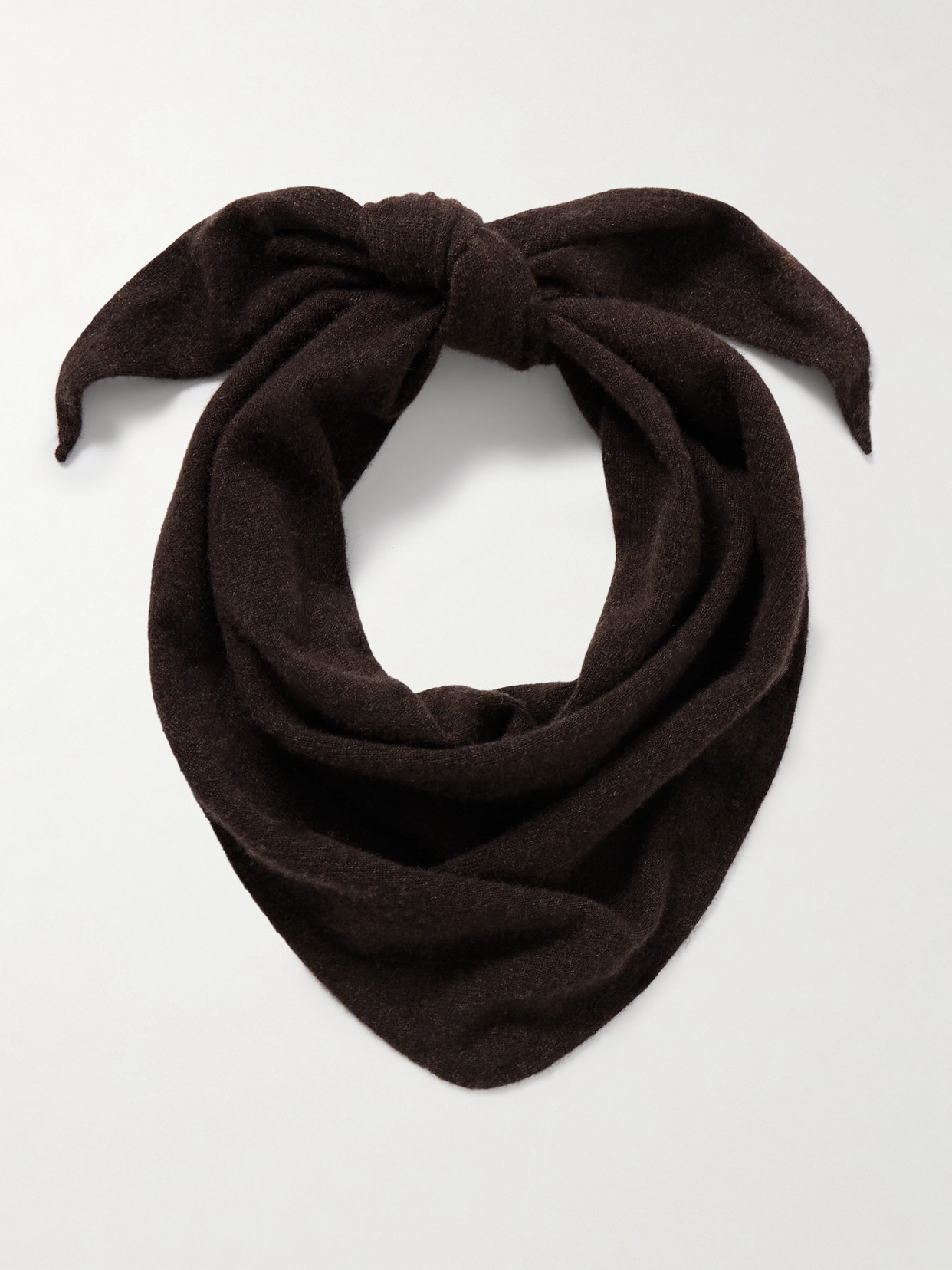 The Row Leomine Cashmere Scarf In Brown
