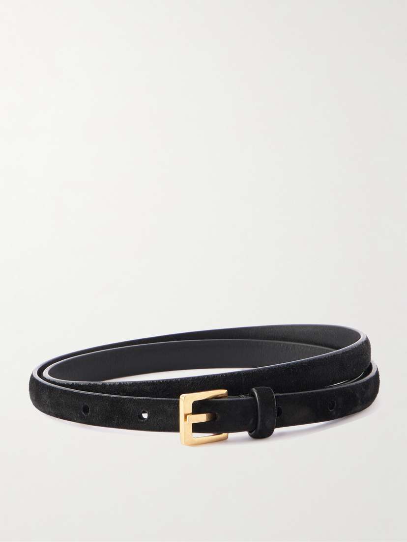 The Row City Suede Belt