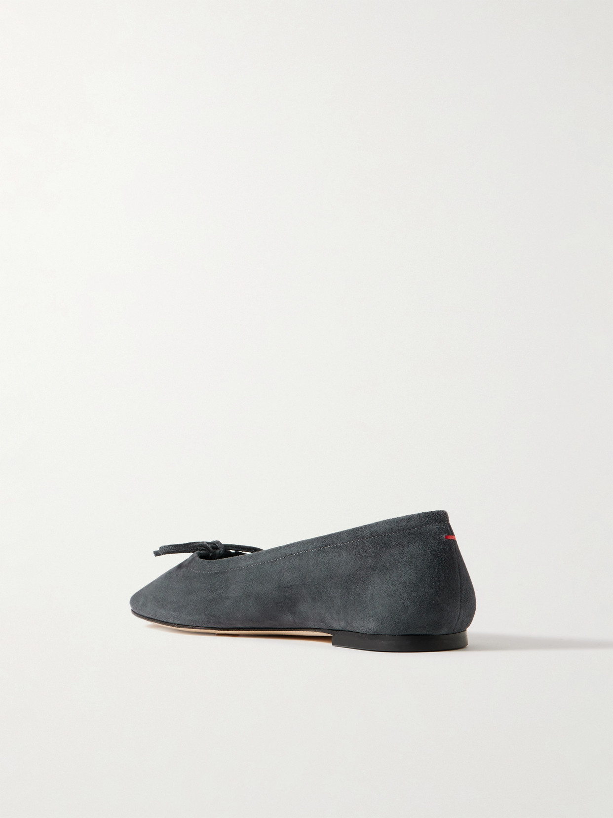 Aeyde Delfina Suede Ballet Flats In Gray