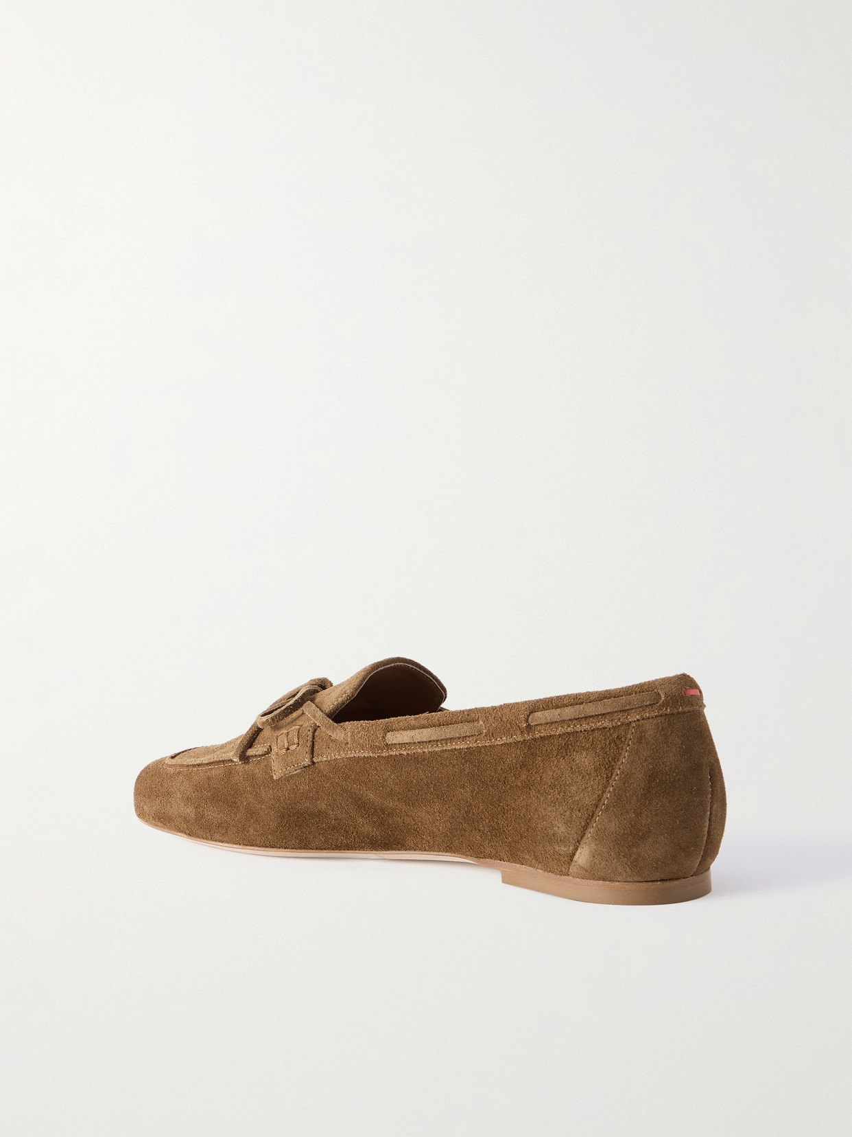 Aeyde Jasper Calf Suede Boat Loafers In Brown