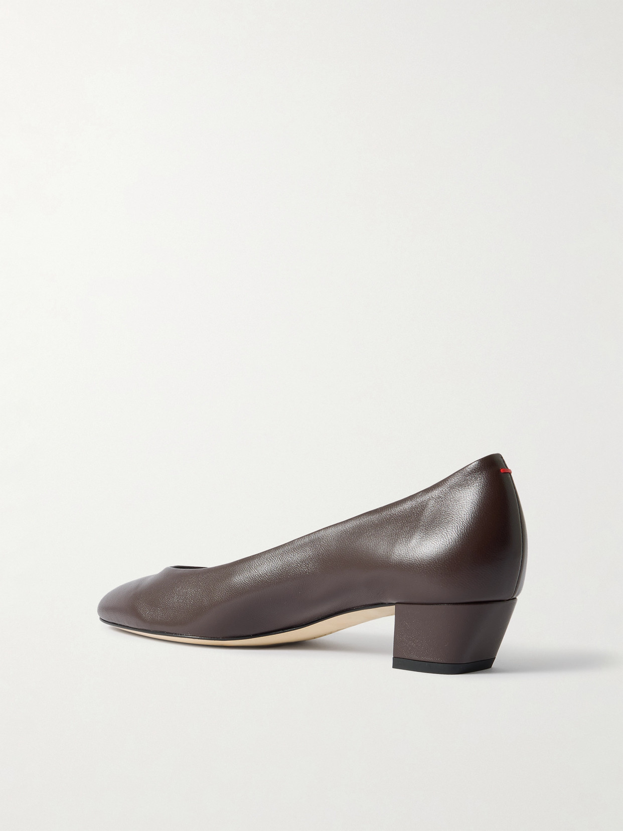 Aeyde Helia 35 Leather Pumps In Brown