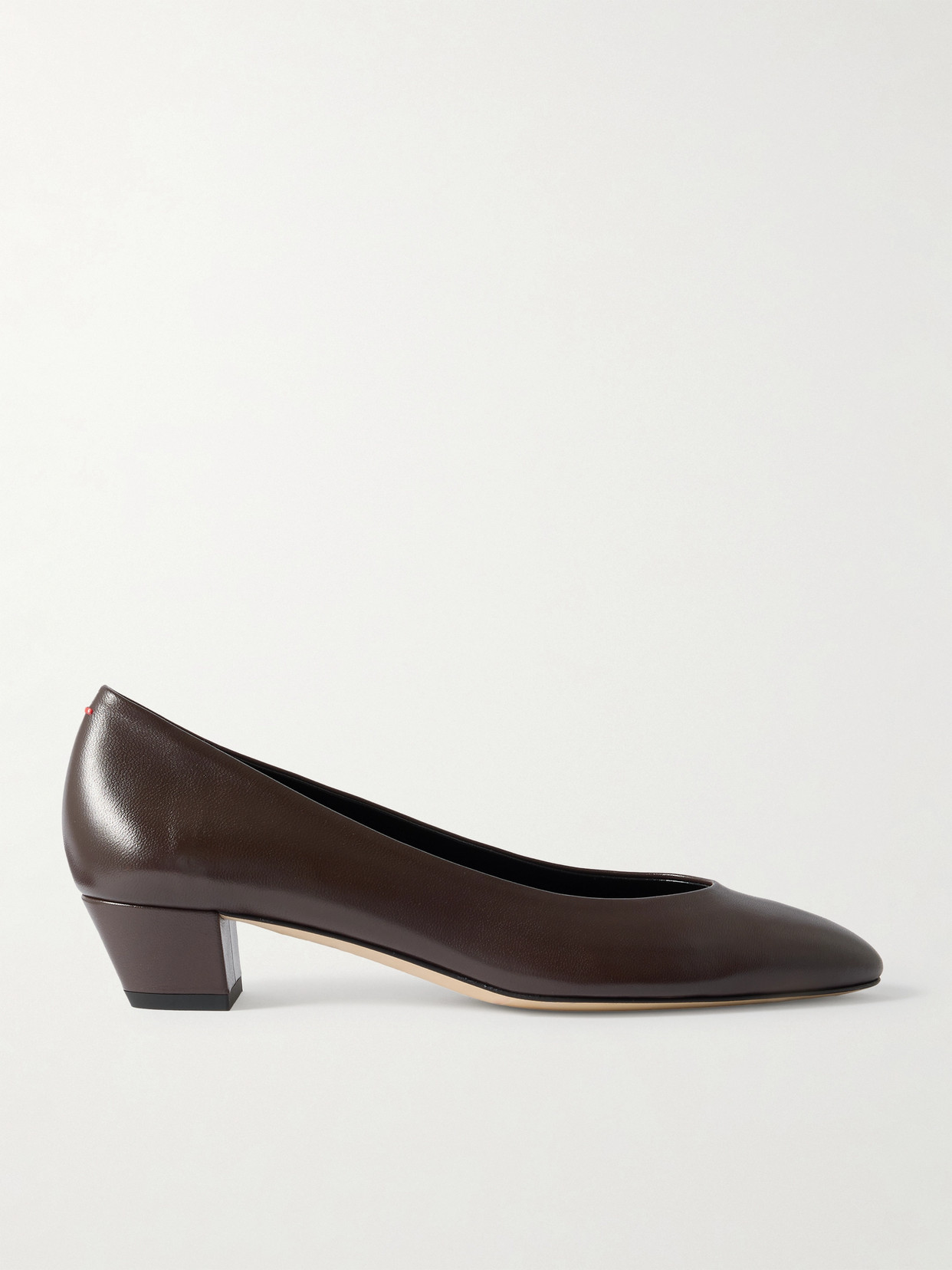 Aeyde Helia Leather Pumps In Brown