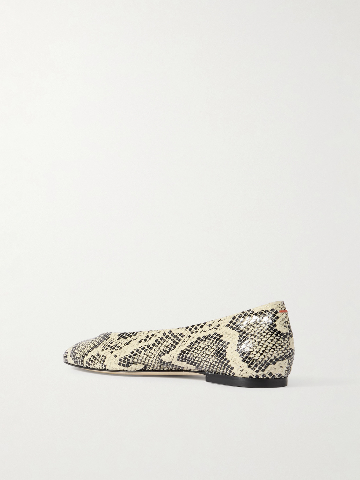 Aeyde Ellie Snake-effect Leather Ballet Flats In Multi