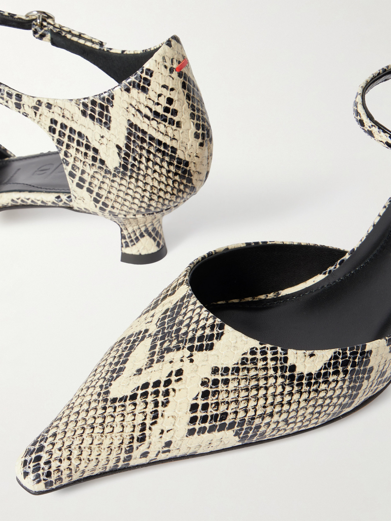 Aeyde Tillie Snake-effect Leather Pumps In Multi