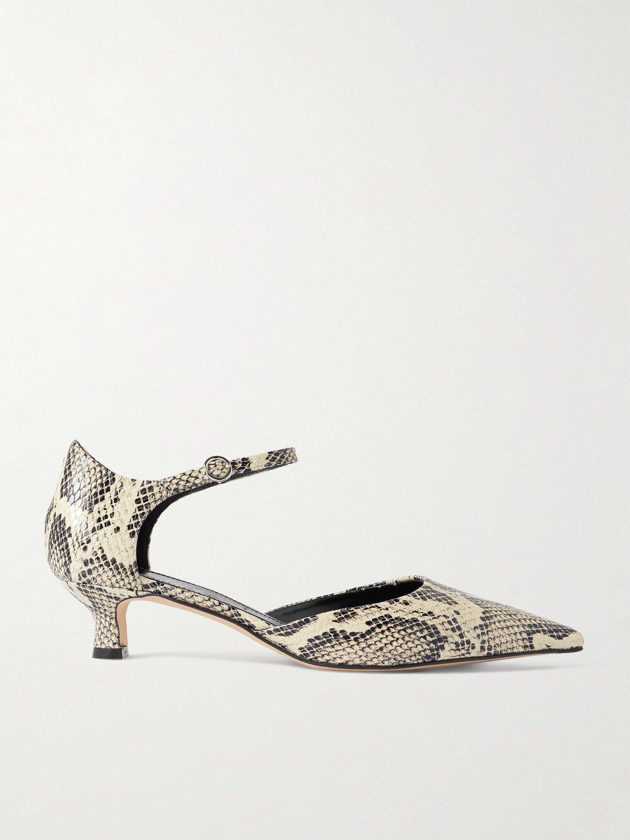 Aeyde Tillie Snake-effect Leather Pumps In Multi