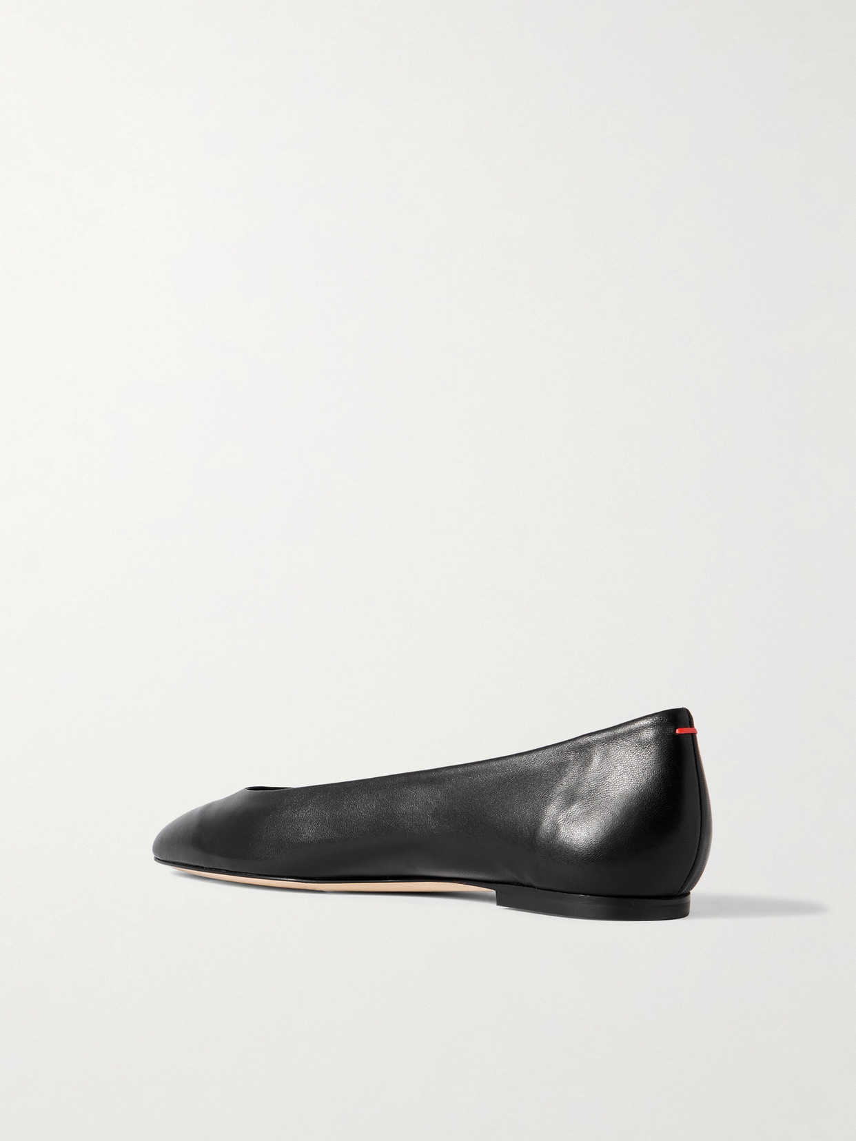 Aeyde Ellie Leather Ballet Flats In Black