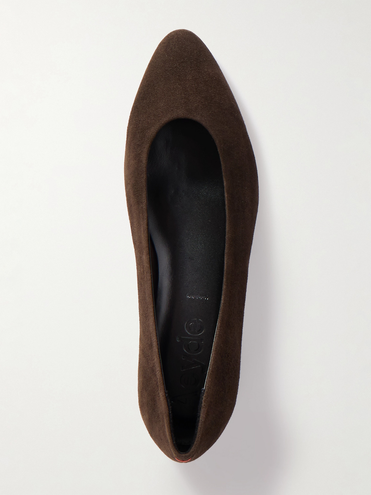 Aeyde Ellie Suede Ballet Flats In Brown