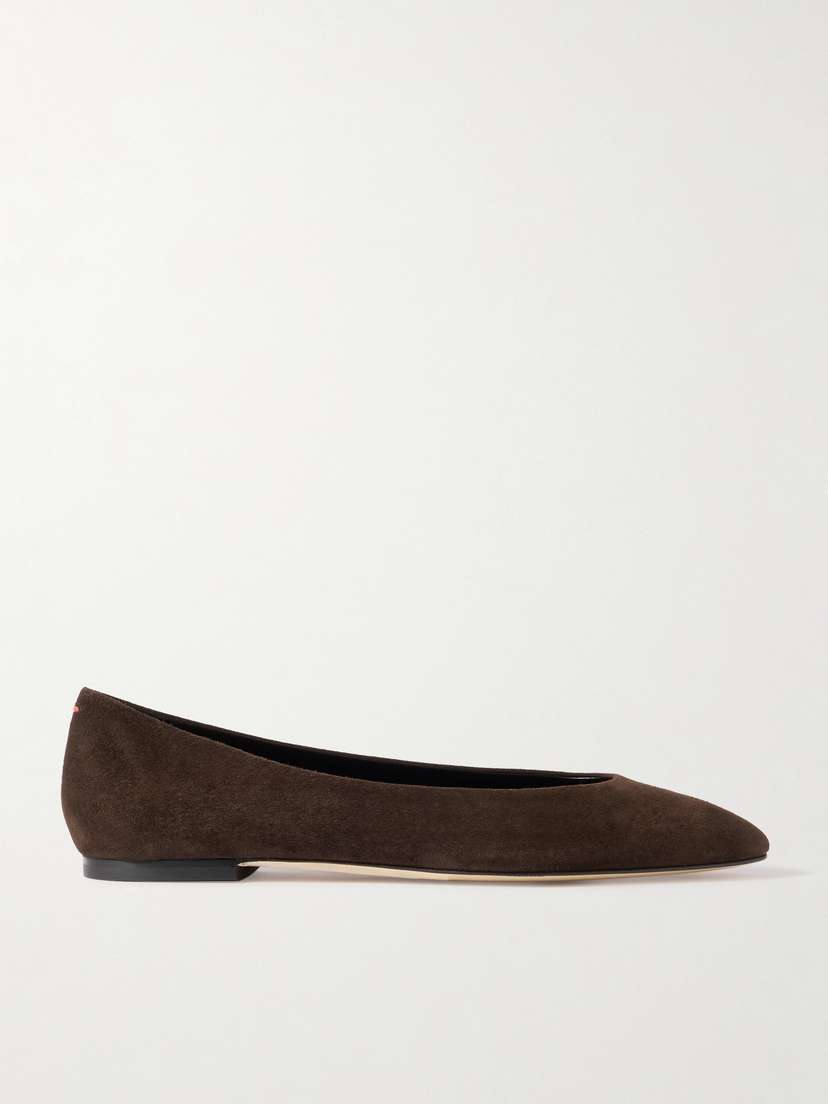 aeyde Ellie Suede Ballet Flats