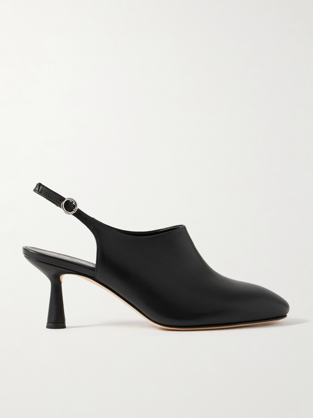 Aeyde Malin Heel Round Toe Pumps In Black