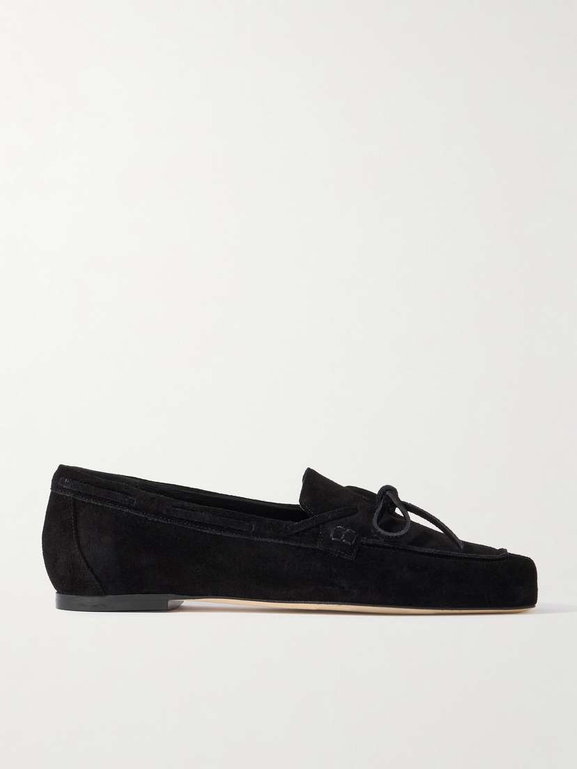 aeyde Jasper Suede Boat Shoes