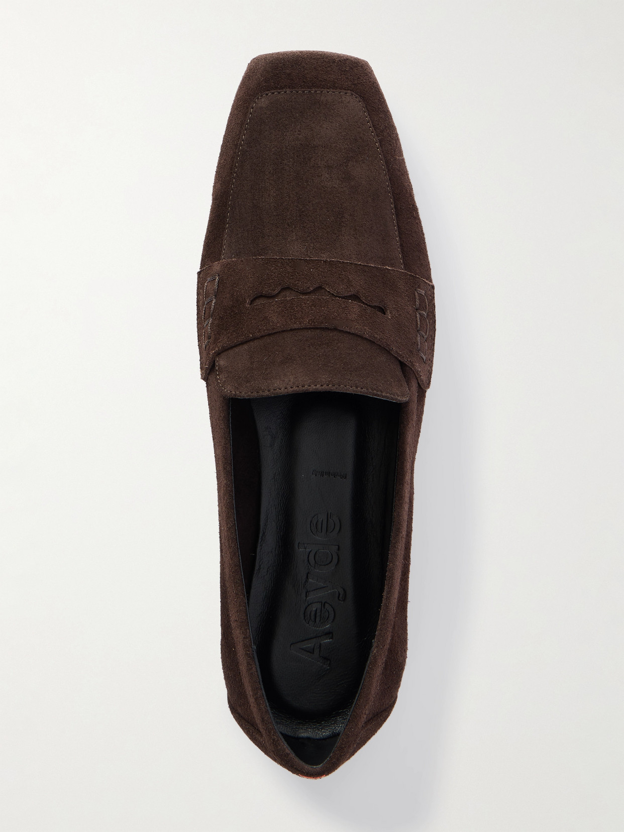 Aeyde Lana Suede Loafers In Multi