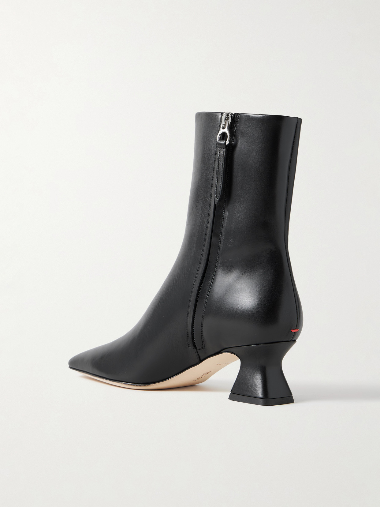 Aeyde Koko Leather Ankle Boots In Black