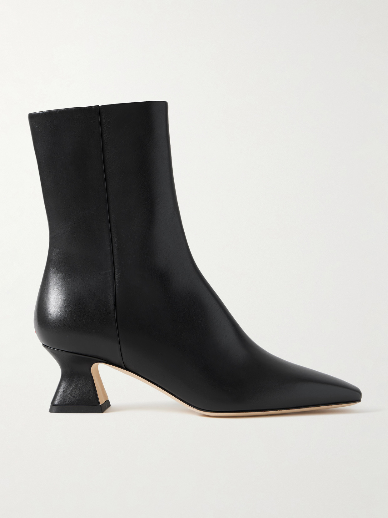 Aeyde Koko Leather Ankle Boots In Black