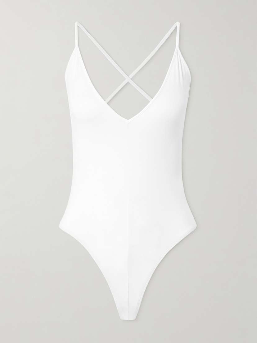 Wardrobe.NYC Stretch-jersey Thong Bodysuit