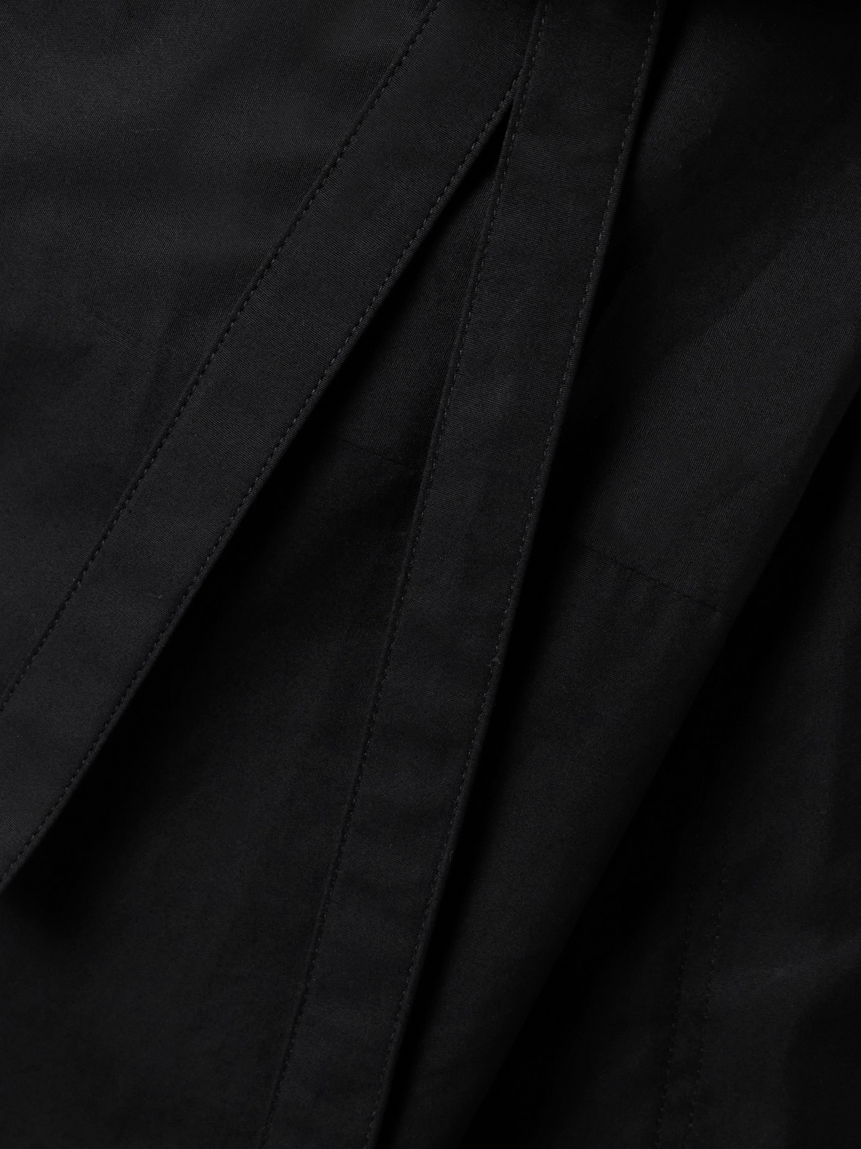 Wardrobe.nyc Fisherman Tie-front Wide-leg Pants In Black