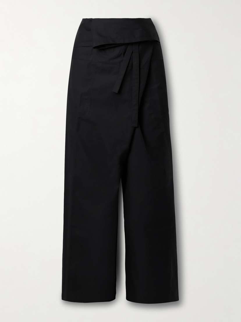 Wardrobe.NYC Fisherman Tie-front Wide-leg Pants