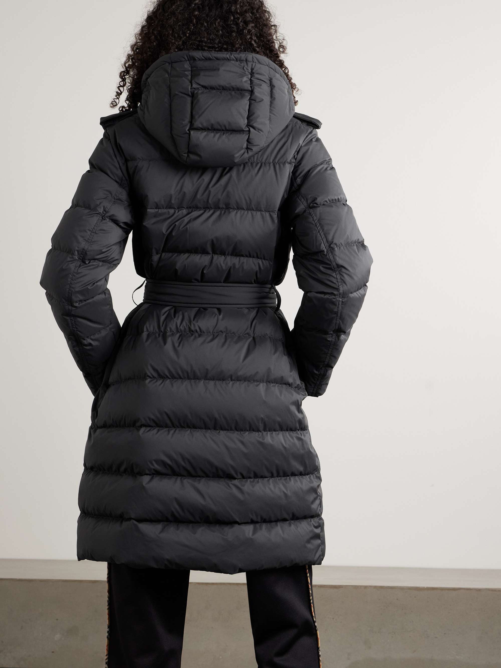 BURBERRY キルティングシェル ダブルブレスト ダウンコート