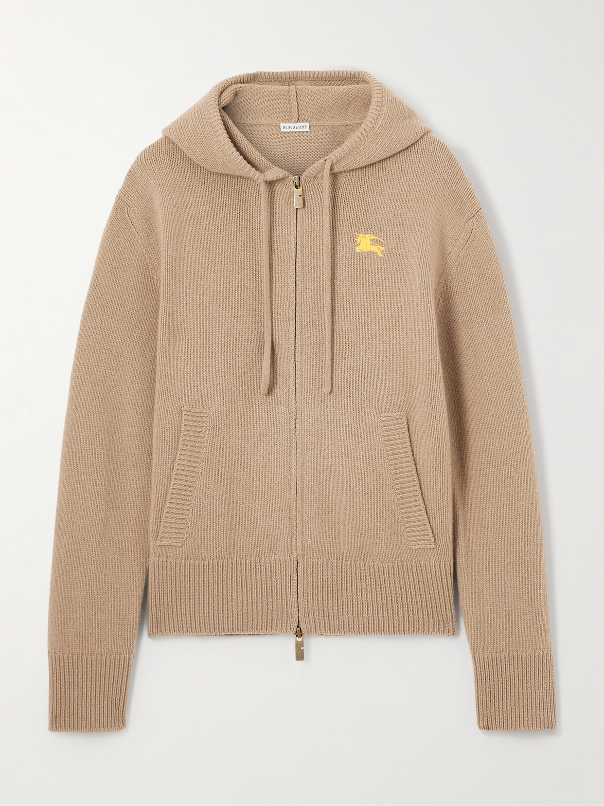 Burberry Cashmere And Wool-blend Hoodie In Neutral