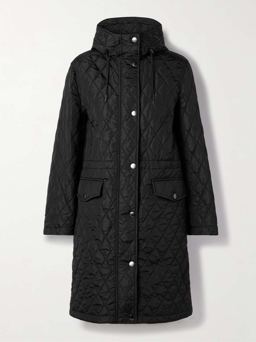 Burberry Hooded Quilted Shell Jacket