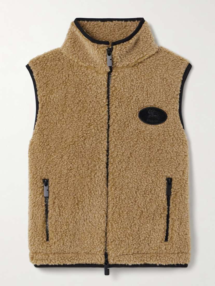 Burberry Appliquéd Fleece Vest