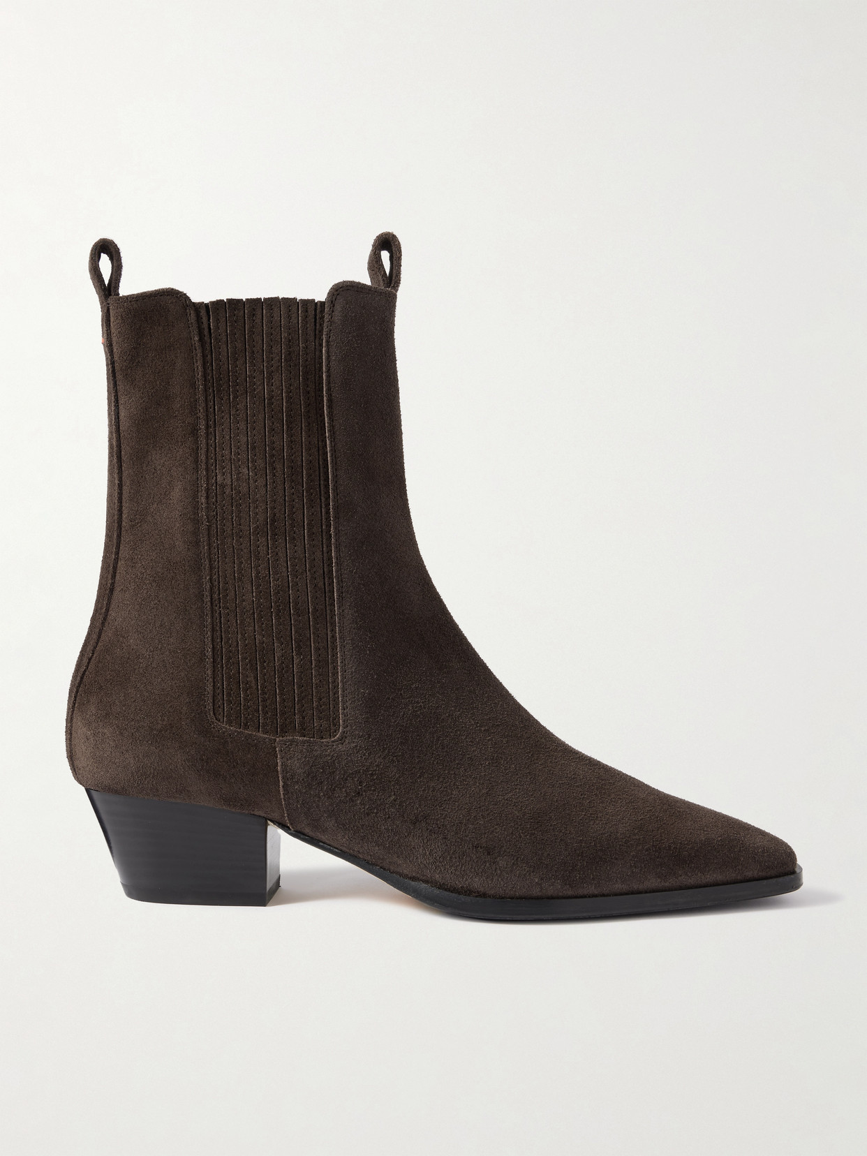 Aeyde Agata Suede Ankle Boots In Brown