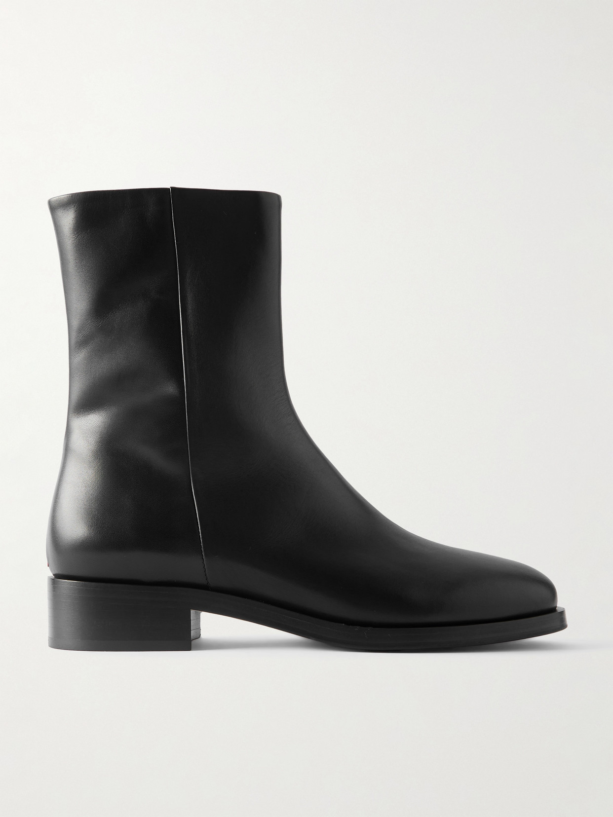 Aeyde Vincent Leather Ankle Boots In Black