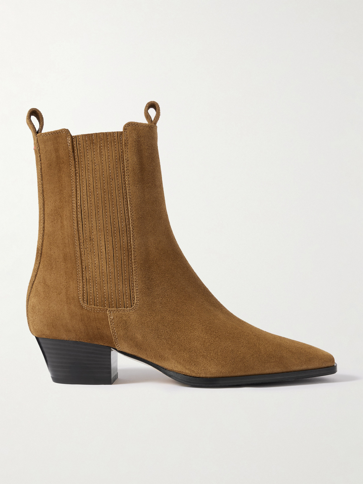 Aeyde Agata Suede Ankle Boots In Brown