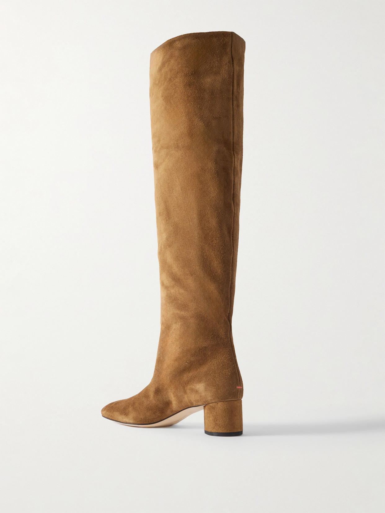 Aeyde Willa Suede Over-the-knee Boots In Brown
