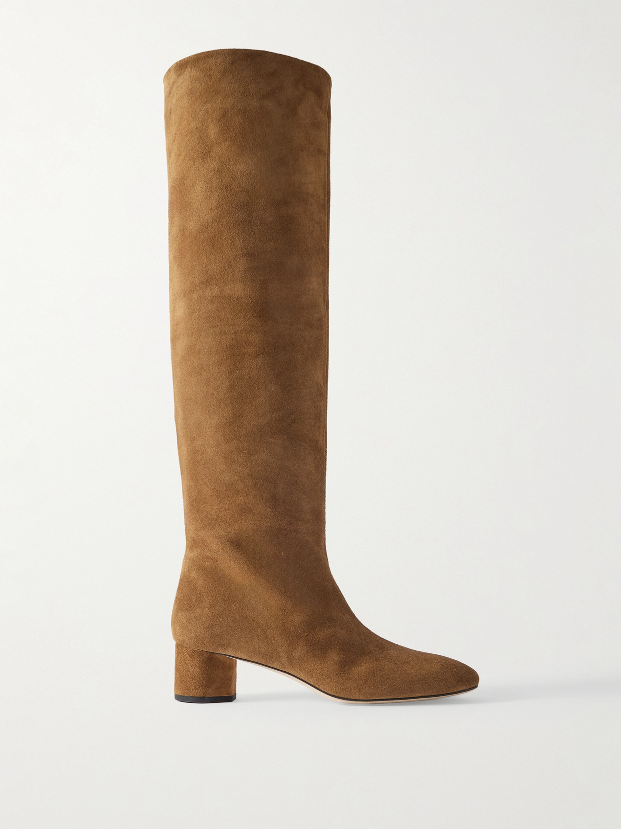 Aeyde Willa Suede Over-the-knee Boots In Brown