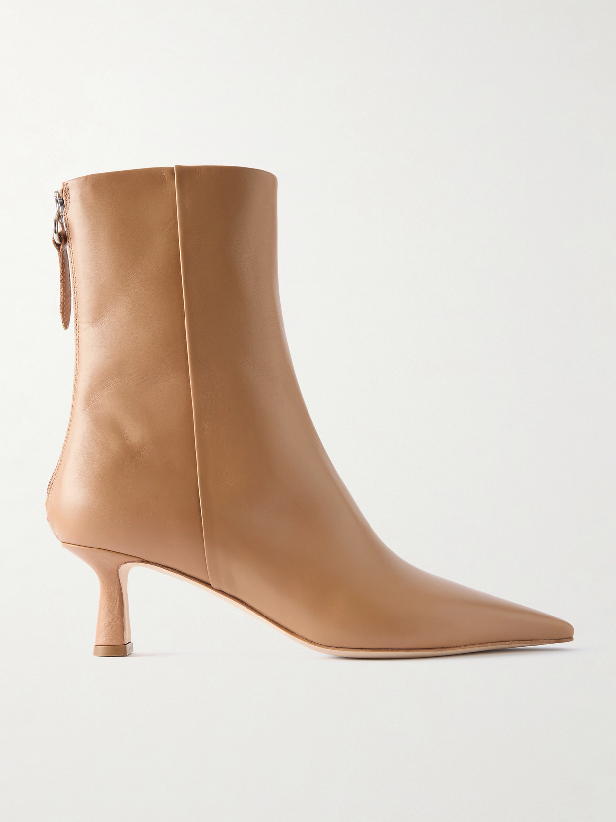 Aeyde Rowan Leather Ankle Boots In Brown