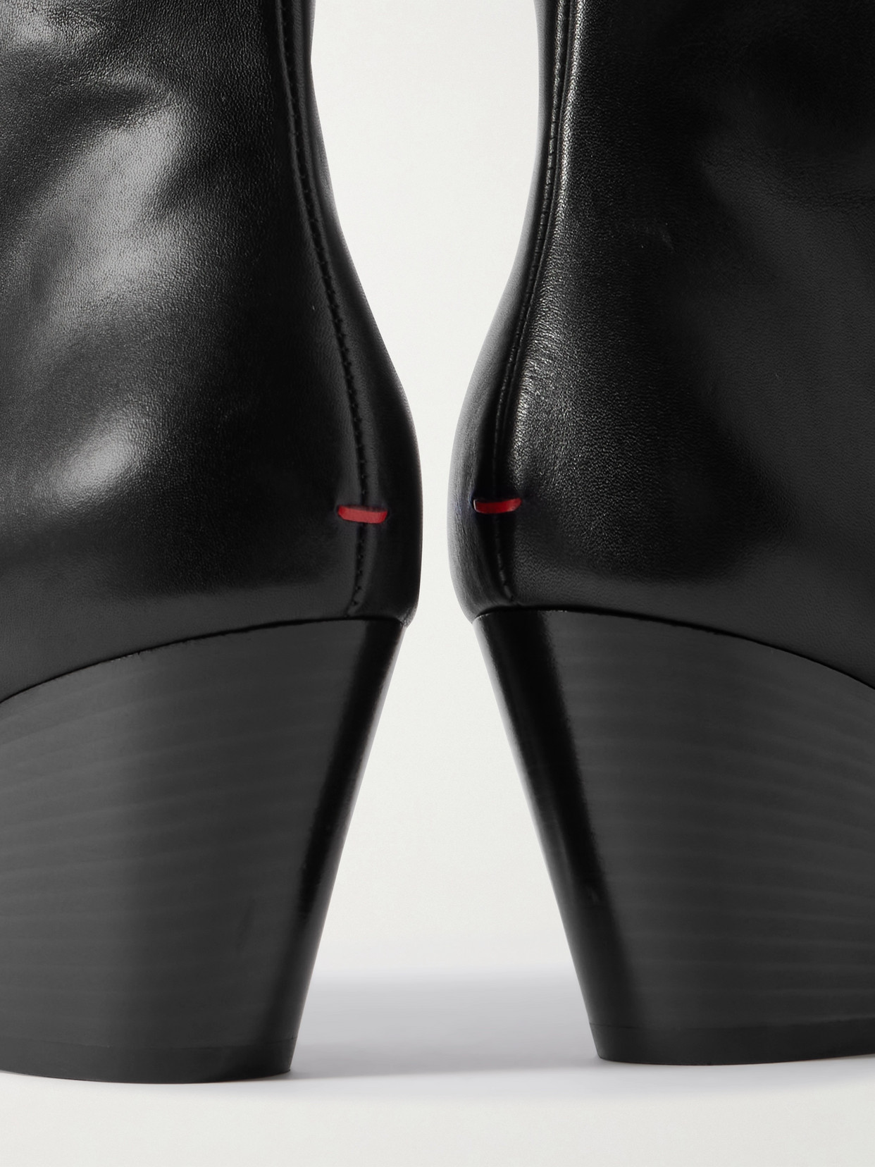 Aeyde Ruby Calf Leather Ankle Boots In Black