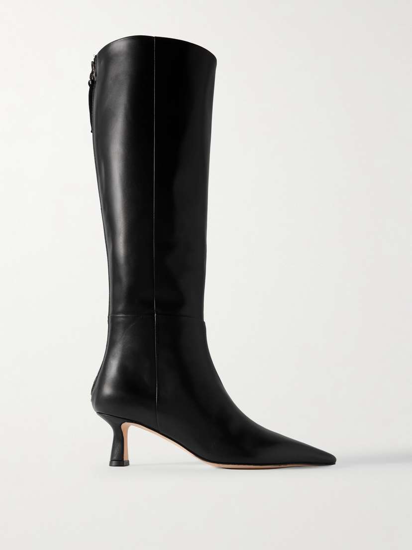 aeyde Rhea Leather Knee Boots