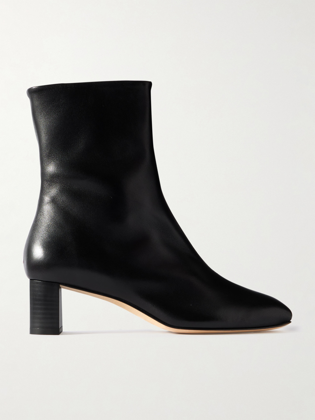 Aeyde Millie Leather Ankle Boots In Black