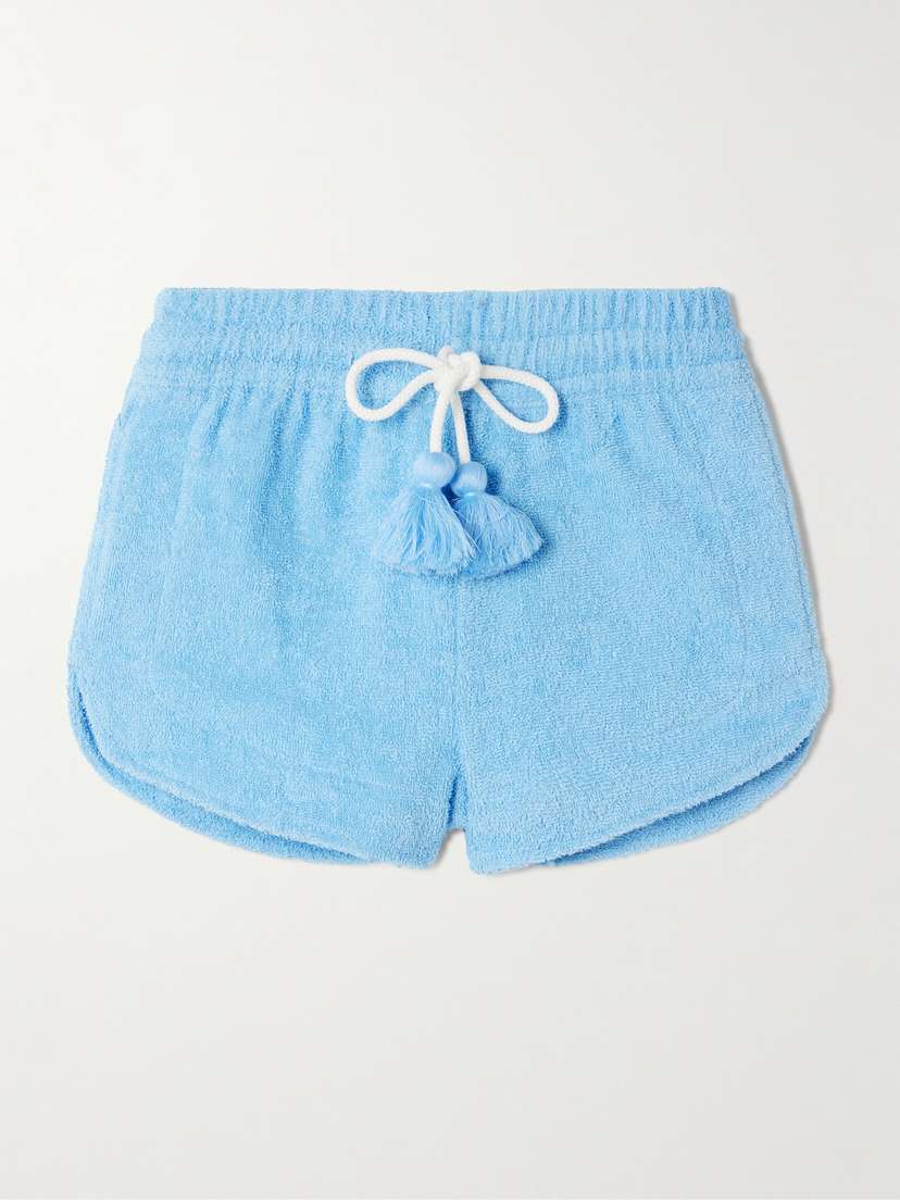 Cap d’Antibes Tasseled Cotton-terry Shorts