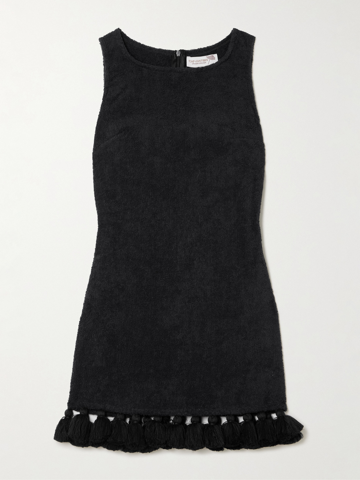 Cap D’antibes Tasseled Cotton-terry Mini Dress