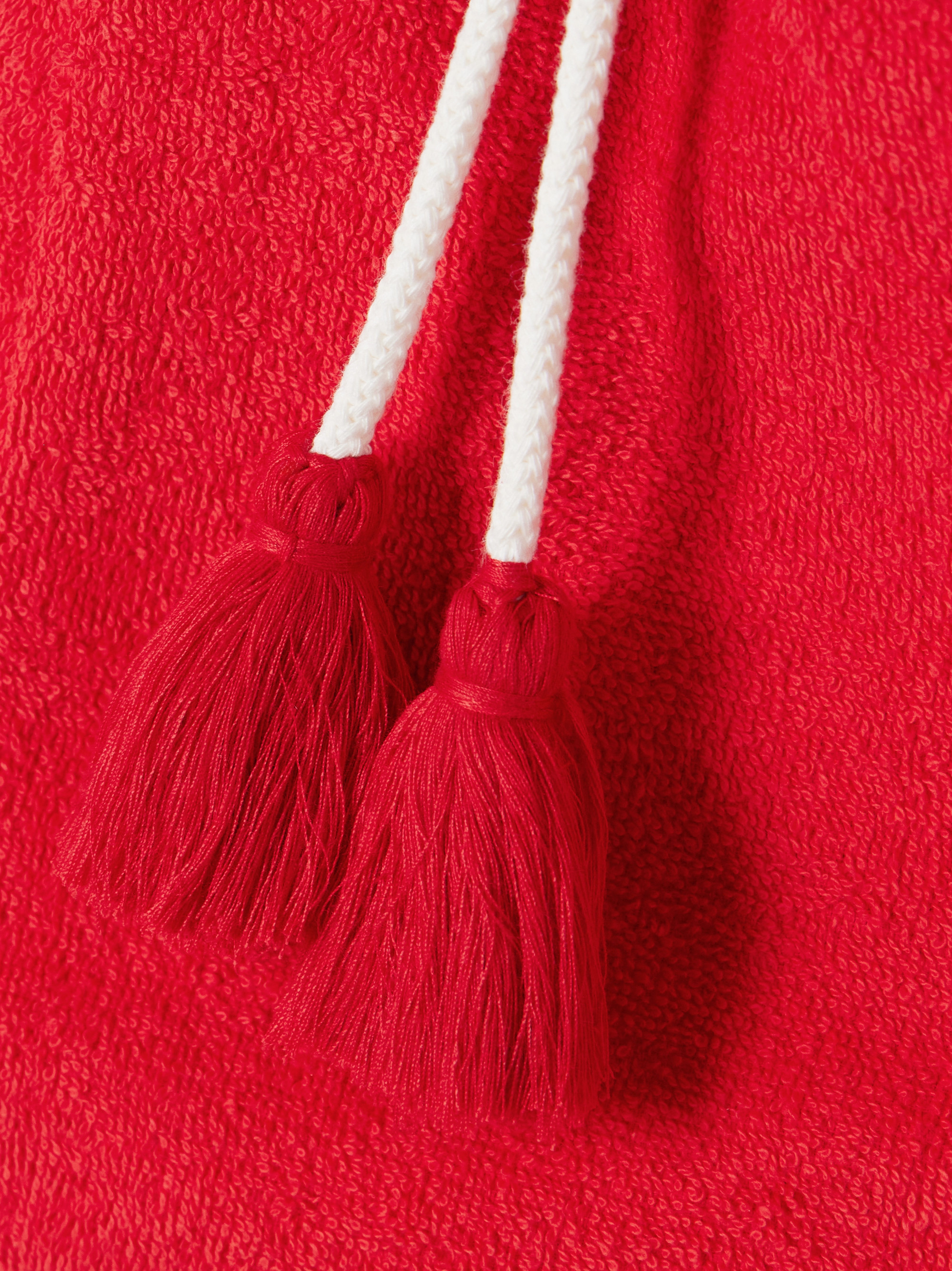 CAP D'ANTIBES Tasseled cotton-terry shorts