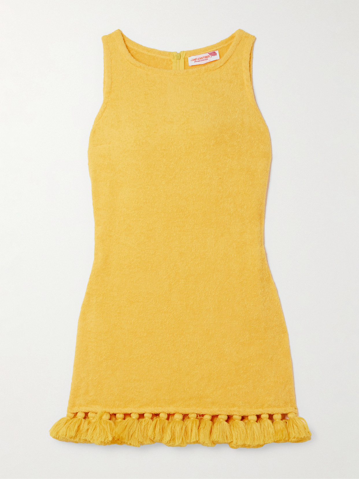 Cap D’antibes Tasseled Cotton-terry Mini Dress