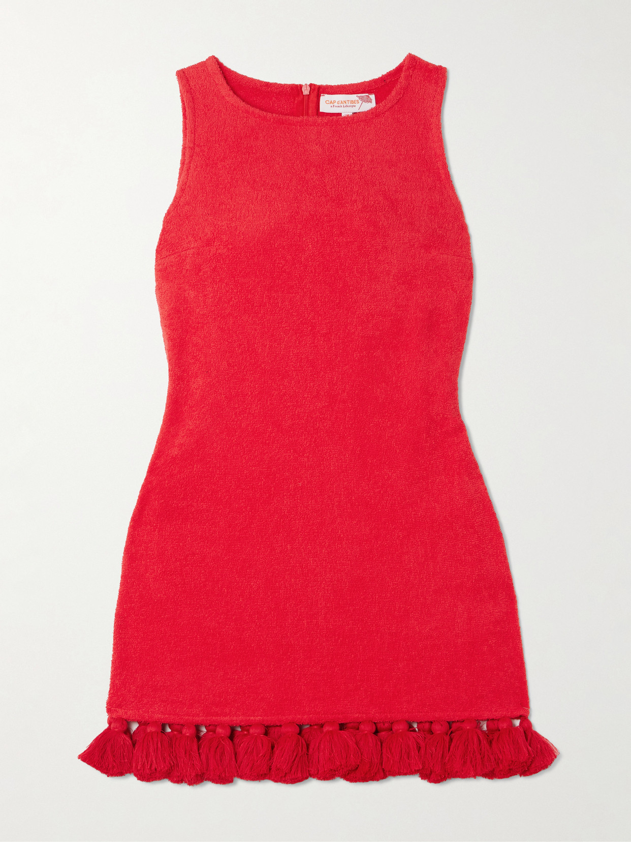 Cap D’antibes Tasseled Cotton-terry Mini Dress