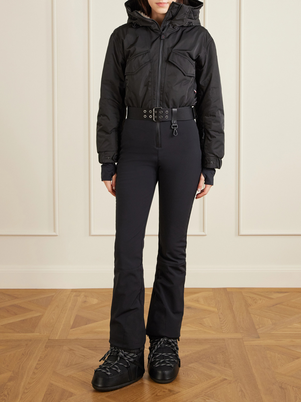 Grenoble - + Moon Boot Icon Shell And Leather Snow Boots