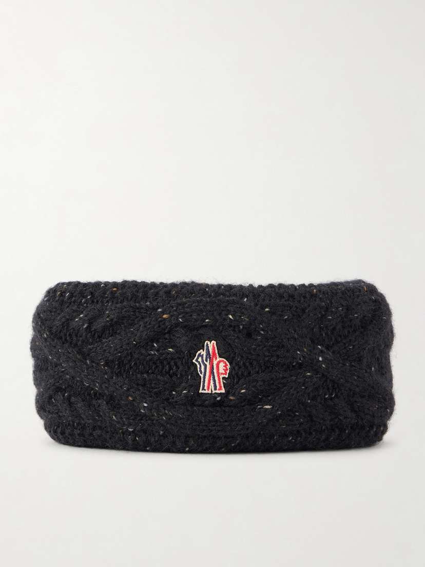 Moncler Grenoble Logo-appliquéd Knitted Wool-blend Headband
