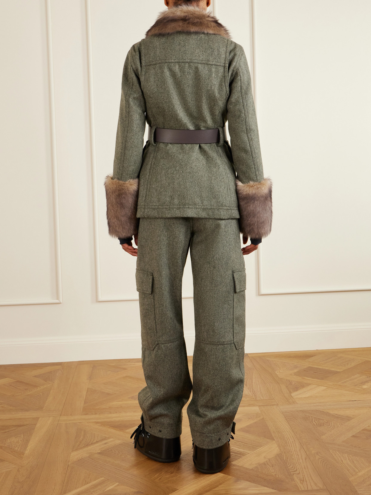 Grenoble - Devez Shearling-Trimmed Wool-Gabardine Ski Jacket