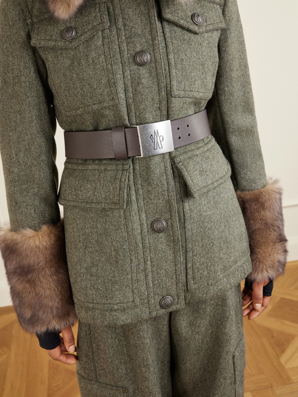 Grenoble - Devez Shearling-Trimmed Wool-Gabardine Ski Jacket