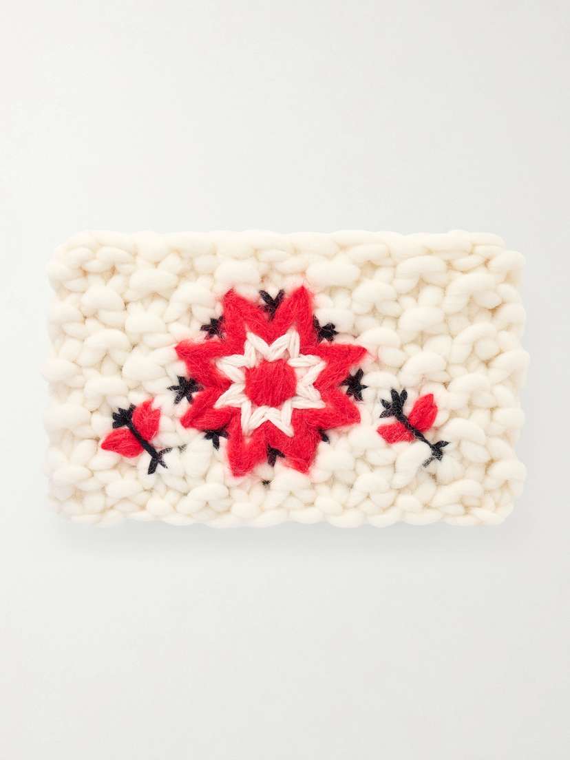 Moncler Grenoble Embroidered Wool-blend Headband